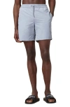 Allsaints Mens Underground Logo-print Recycled-polyamide Swim Shorts Machine Grey In Willow Blue