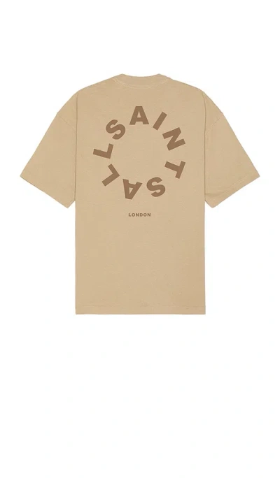 Allsaints Tierra Tee In Brown