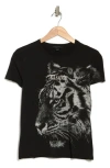 Allsaints Tigress Bela Graphic T-shirt In Black