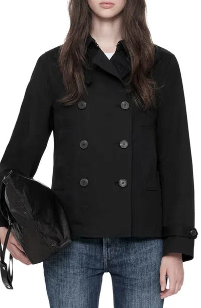 Allsaints Tilda Double Breasted Jacket In Black