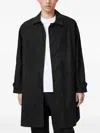 Allsaints Tillman Button-fastening Coat In Black