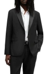 Allsaints Tisbury Black Tuxedo Jacket In Black
