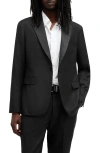 Allsaints Tisbury Black Tuxedo Jacket In Black