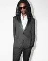 Allsaints Tisbury Slim Fit Tuxedo Blazer In Black
