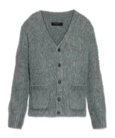 Allsaints Tobie Knit Cardigan In Gray