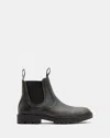 Allsaints Toby Leather Chelsea Boots In Dark Brown