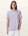 Allsaints Tonic Crew Neck Slim Ramskull T-shirt In Blue