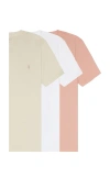 Allsaints Tonic Crew Tee 3 Pack In Multi