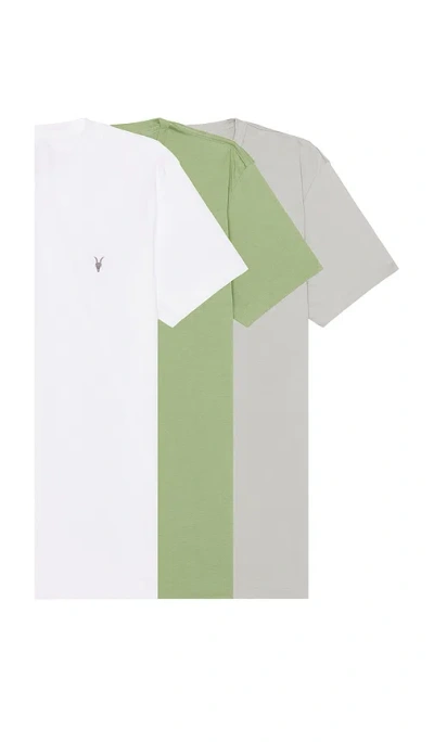 Allsaints Tonic Short Sleeve Crew Neck Tee 3 Pack In Multi