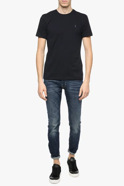 Allsaints ‘tonic' T-shirt With Logo In Navy Blue