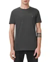 Allsaints Tonic Crew Neck Slim Ramskull T-shirt In Carter Grey