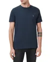 Allsaints Brace Tonic Slim Fit Cotton T-shirt In Navy Blue