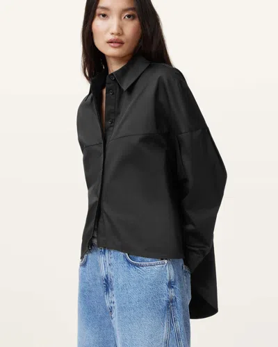 Allsaints Toria Shirt In Black