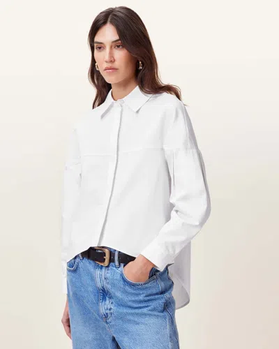 Allsaints Toria Shirt In White