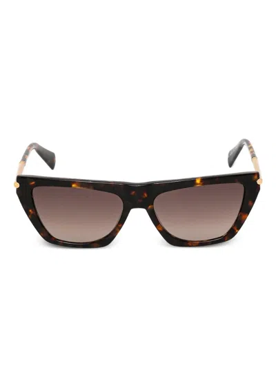Allsaints Tortoiseshell Cat-eye Frame Sunglasses In Brown