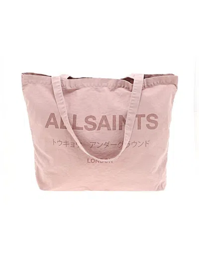 Pre-owned Allsaints Tote Bag In Pink