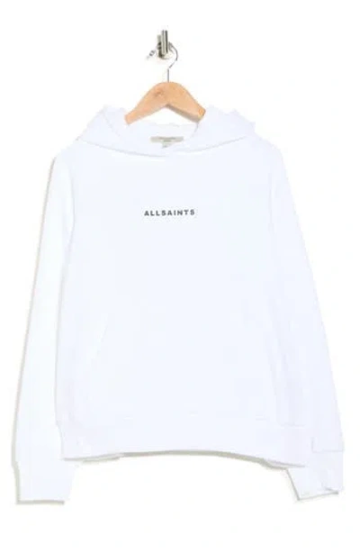 Allsaints Tour Talon Logo Graphic Hoodie In White