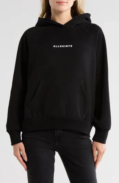 Allsaints Tour Talon Logo Graphic Hoodie In Black