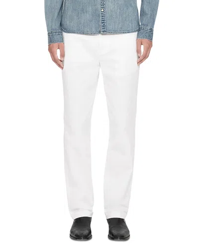 Allsaints Tower Stretch Cotton Straight Leg Chinos In White
