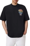 Allsaints Trance Short Sleeve Graphic T-shirt In Black
