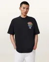 Allsaints Trance Short Sleeve Graphic T-shirt In Black