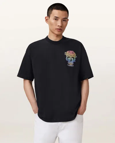 Allsaints Trance Short Sleeve Graphic T-shirt In Black