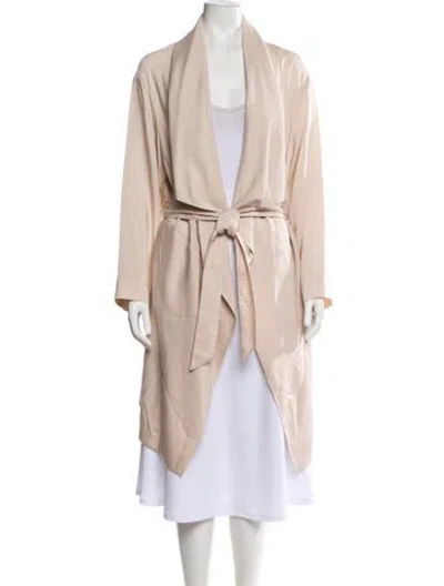 Pre-owned Allsaints Trench Coat In Neutral
