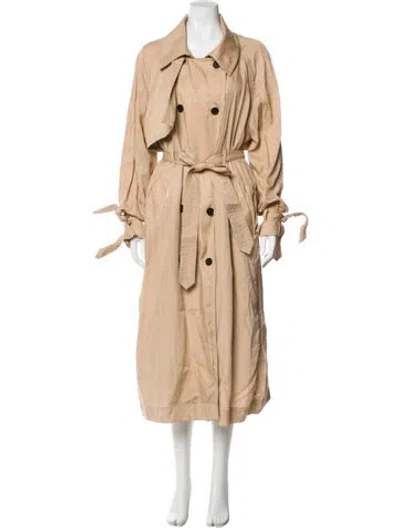 Pre-owned Allsaints Trench Coat In Neutral