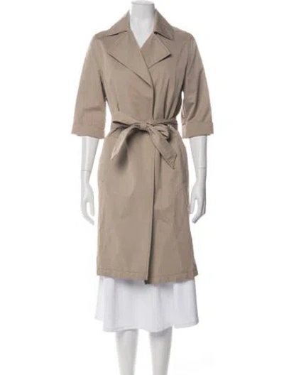 Pre-owned Allsaints Trench Coat In Neutral