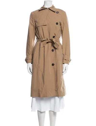 Pre-owned Allsaints Trench Coat In Neutrals