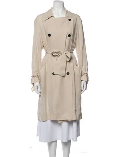 Pre-owned Allsaints Trench Coat In Neutrals