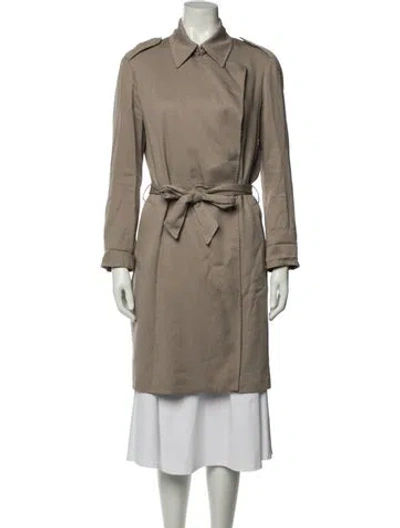 Pre-owned Allsaints Trench Coat In Pink