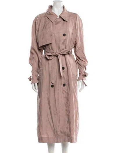 Pre-owned Allsaints Trench Coat W/ Tags In Pink