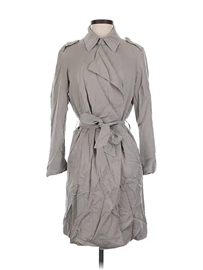 Pre-owned Allsaints Trenchcoat In Gray