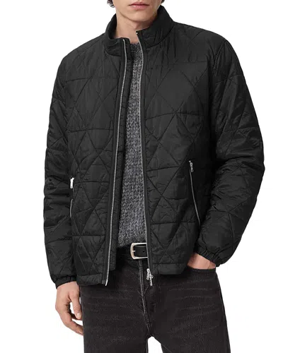 Allsaints Tribex Matte Quilted Jacket In Black