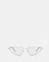 Allsaints Trinity Cat Eye Sunglasses In Silver/black