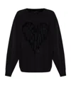 Allsaints Trip Crewneck Sweatshirt In Black