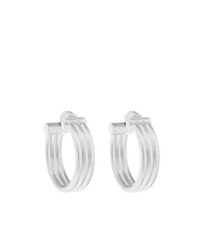 Allsaints Triple-hoop Earrings In Metallic