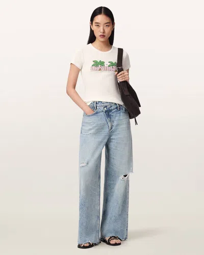 Allsaints Troppo Stevie Slim Fit T-shirt In White