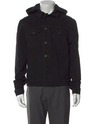 Pre-owned Allsaints Trucker Jacket In Black