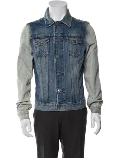 Pre-owned Allsaints Trucker Jacket In Blue