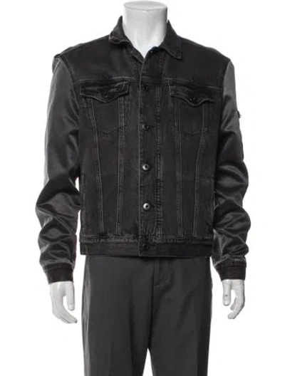 Pre-owned Allsaints Trucker Jacket In Blue