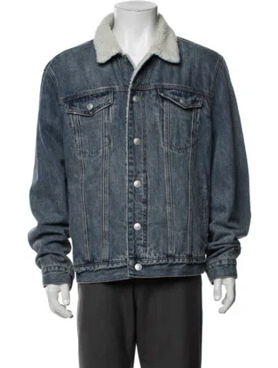 Pre-owned Allsaints Trucker Jacket In Blue