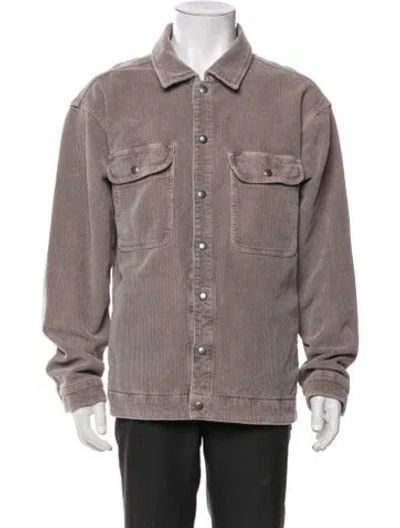 Pre-owned Allsaints Trucker Jacket In Gray