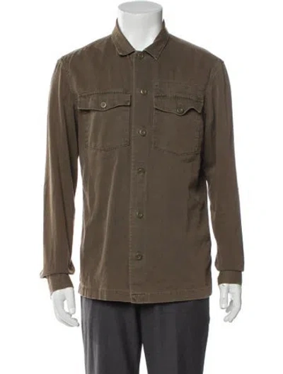 Pre-owned Allsaints Trucker Jacket In Green