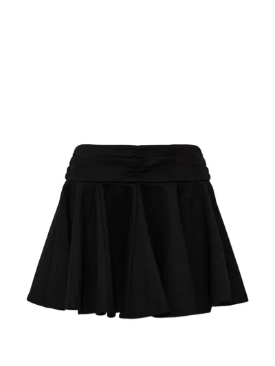 Allsaints Tulip Pleated Mini Skirt In Black