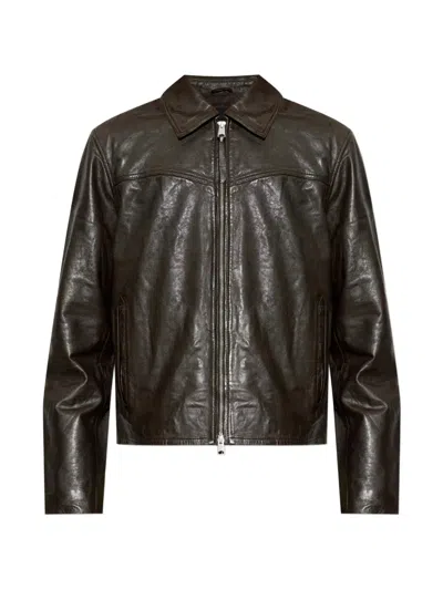 ALLSAINTS TUNE LAMB-LEATHER JACKET