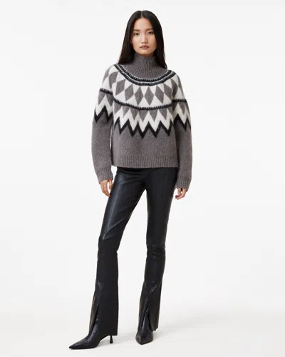 ALLSAINTS WOMEN'S ALPACA WOOL TURA FUNNEL NECK RELAXED FIT JUMPER