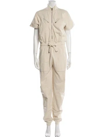 Pre-owned Allsaints Turtleneck Jumpsuit In Neutral