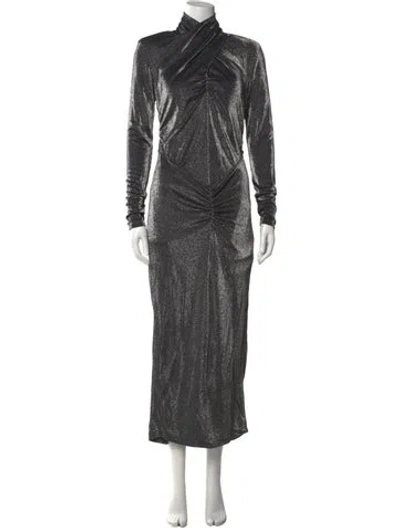 Pre-owned Allsaints Turtleneck Long Dress In Multi